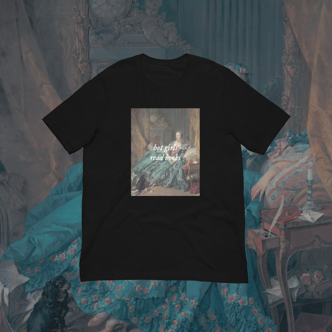 Hot Girls Read Books Art T-Shirt
