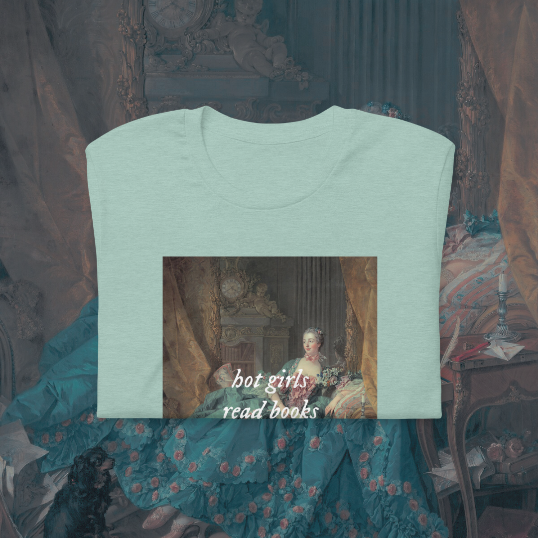 Hot Girls Read Books Art T-Shirt