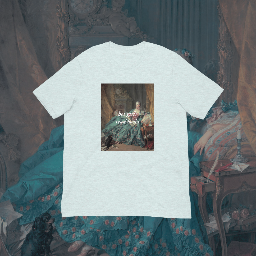 Hot Girls Read Books Art T-Shirt