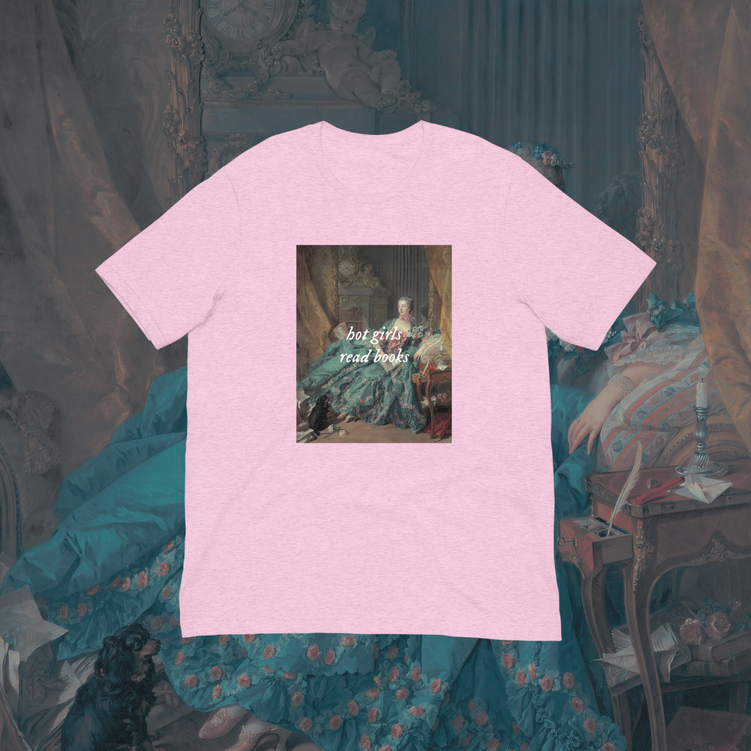 Hot Girls Read Books Art T-Shirt