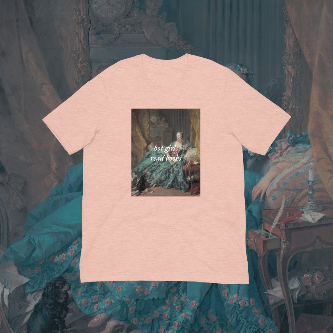 Hot Girls Read Books Art T-Shirt