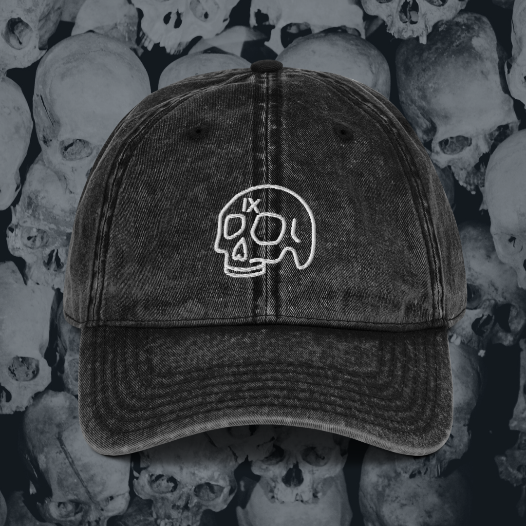 Ninth House Skull Embroidered Baseball Cap