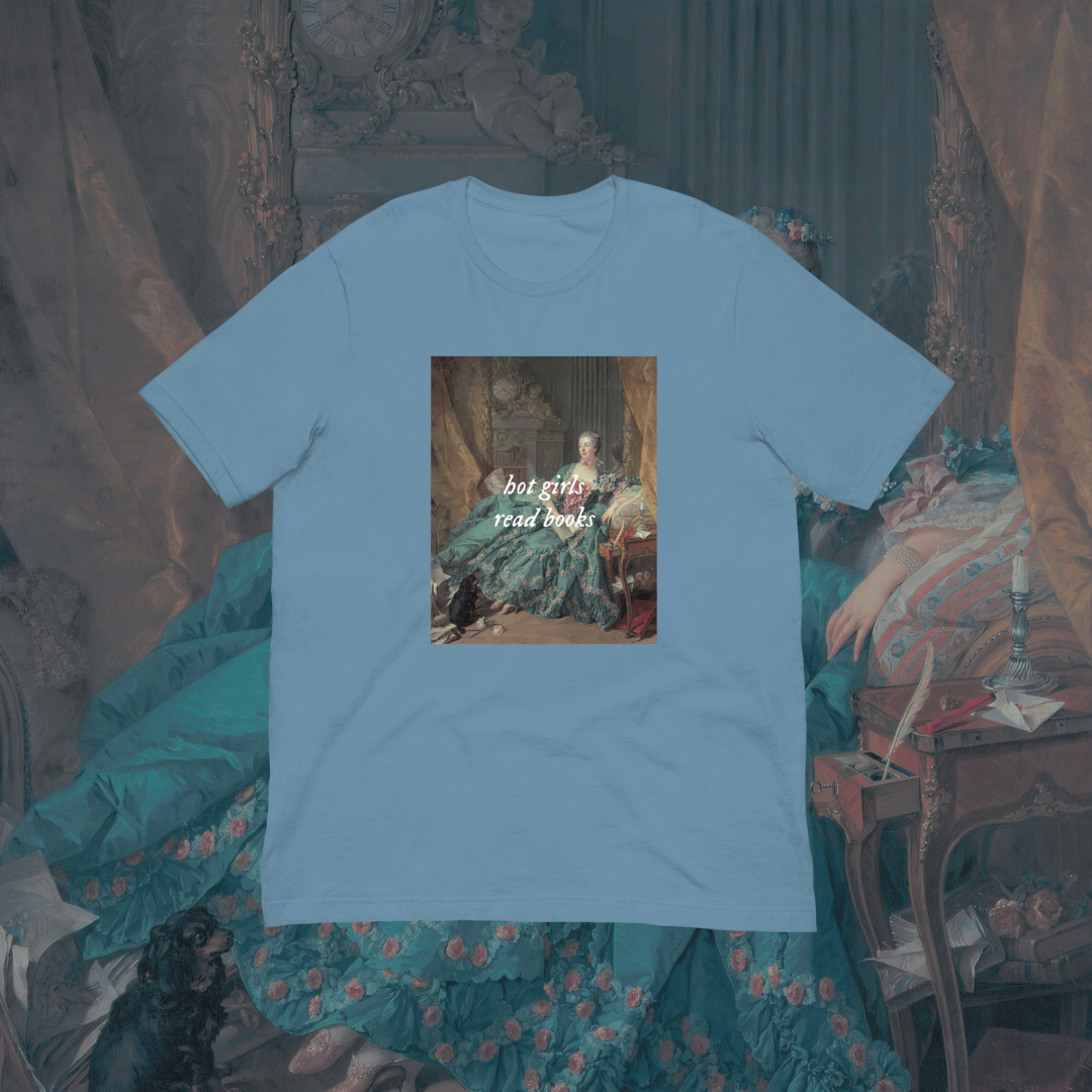 Hot Girls Read Books Art T-Shirt