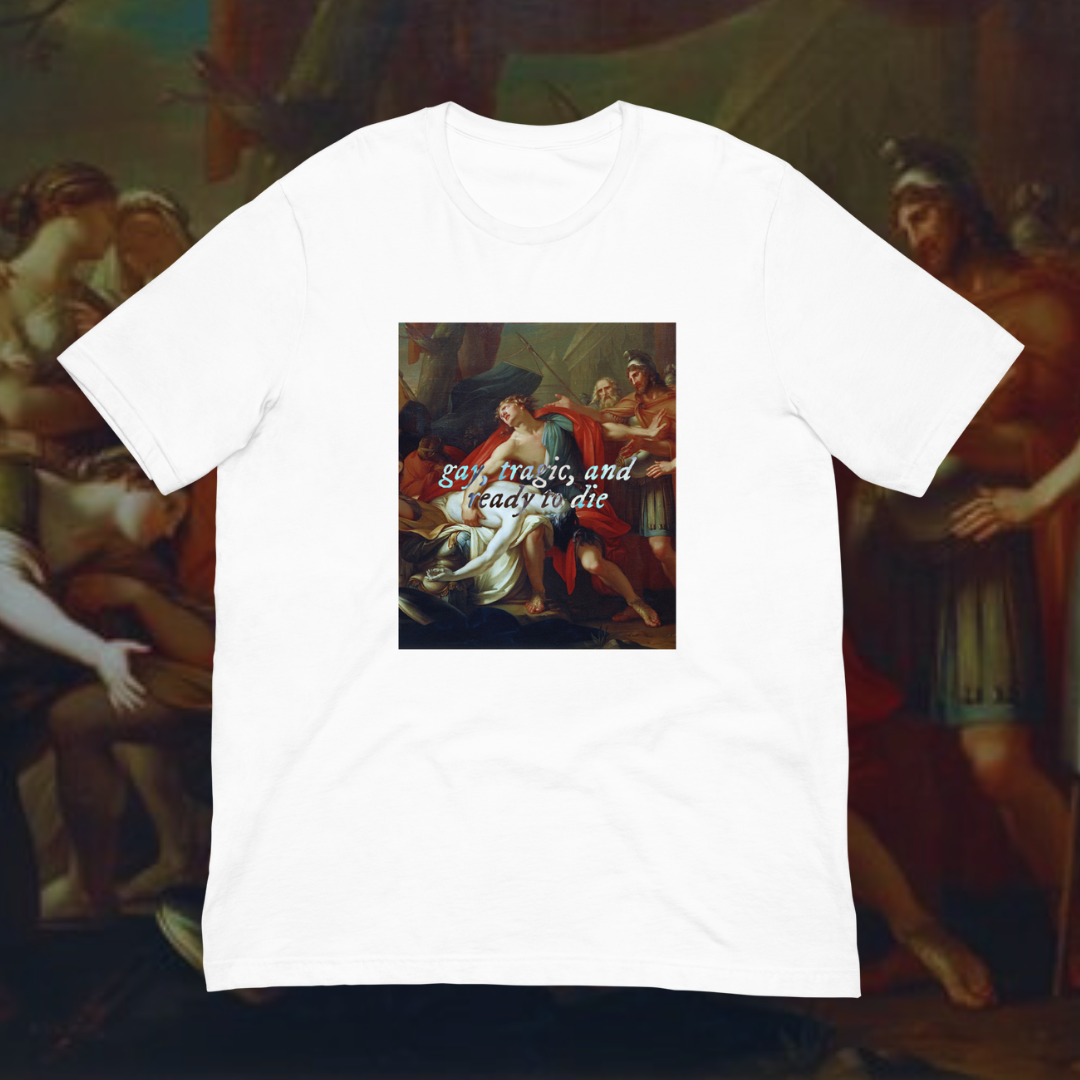 Gay, Tragic & Ready to Die Art T-Shirt