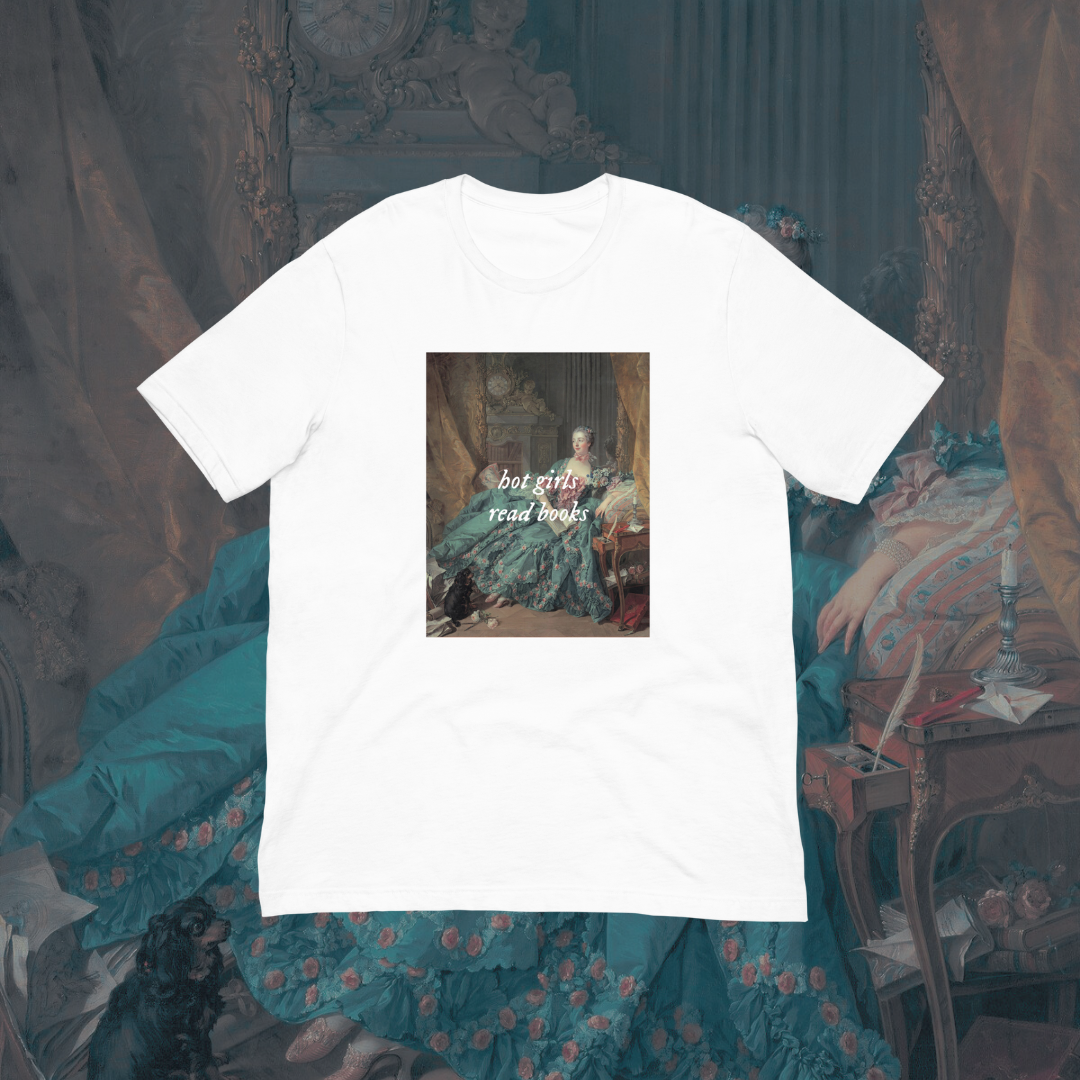 Hot Girls Read Books Art T-Shirt