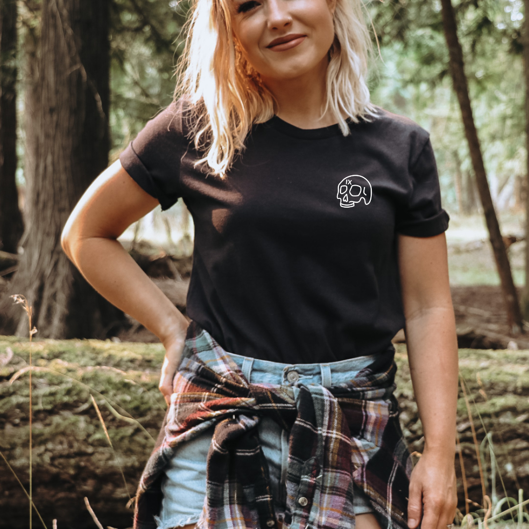 Ninth House Skull Embroidered T-Shirt