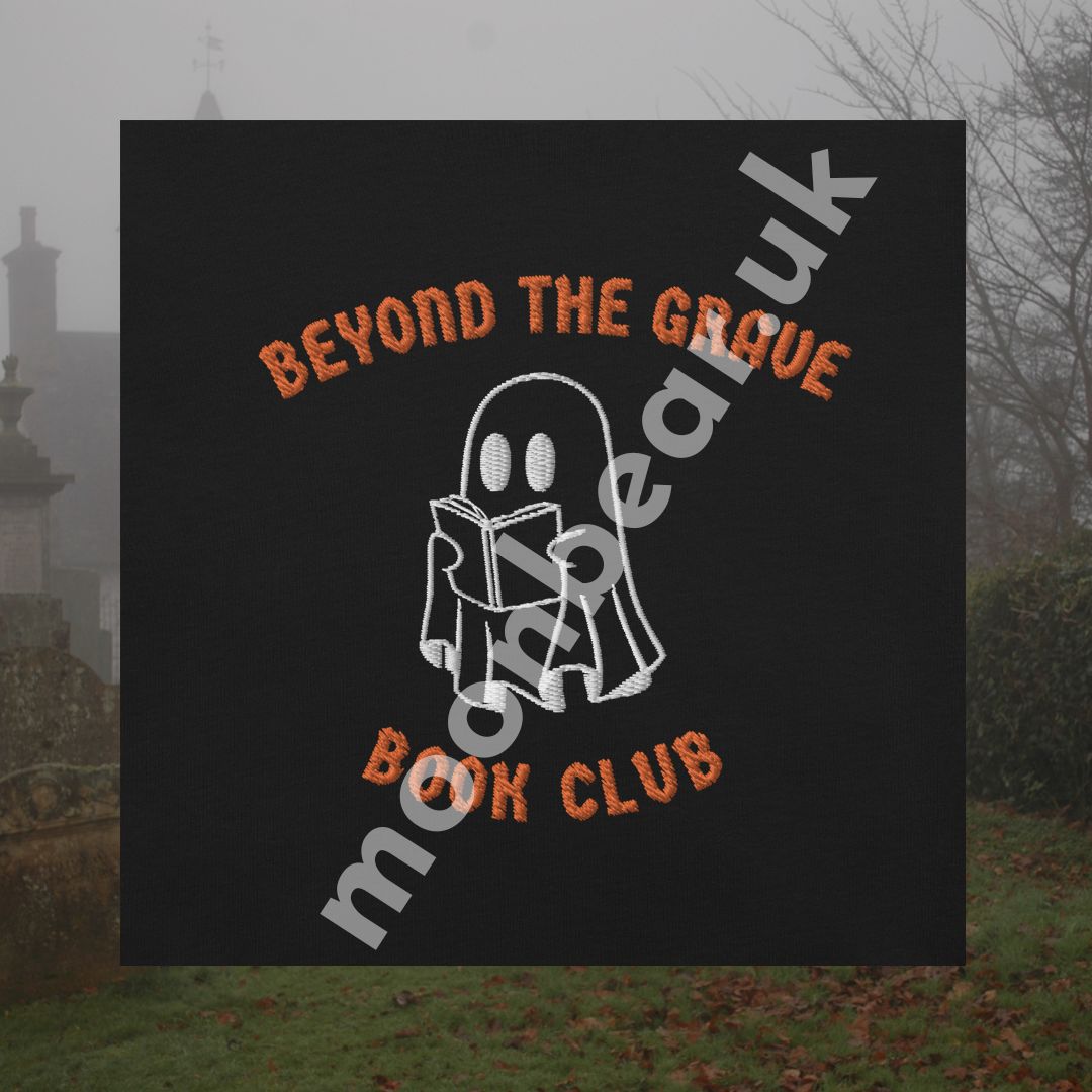 Beyond the Grave Book Club Embroidered T-Shirt