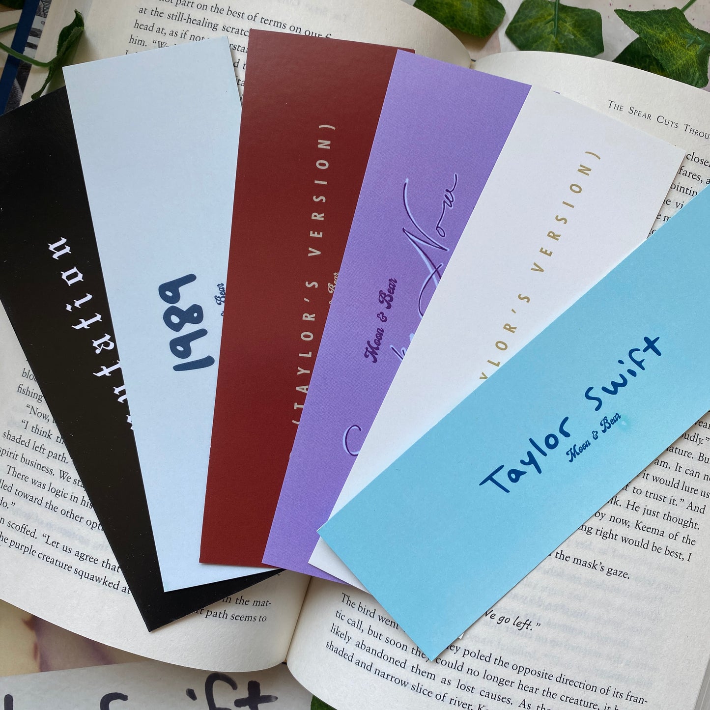 Taylor Swift Bookmarks SET OF 6 Debut | Fearless | Speak Now | Red | 1989 | Reputation