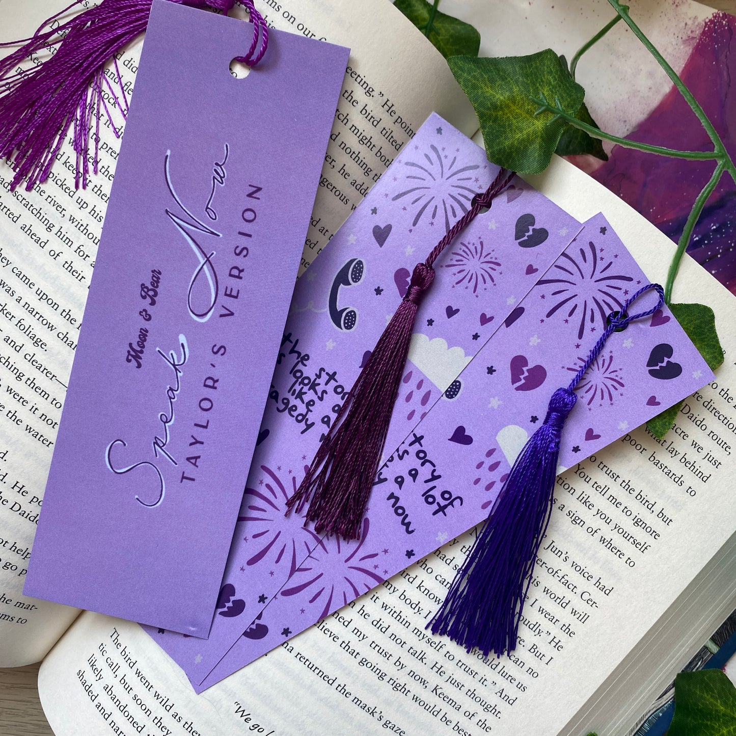 Taylor Swift Bookmarks SET OF 6 Debut | Fearless | Speak Now | Red | 1989 | Reputation