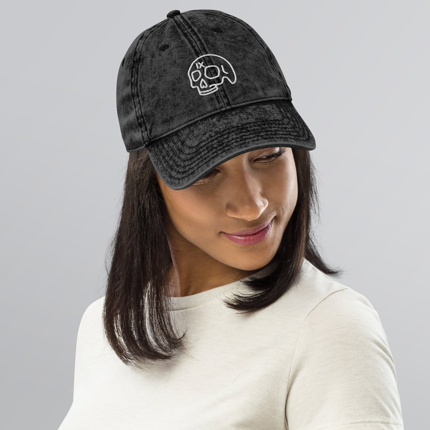 Ninth House Skull Embroidered Baseball Cap