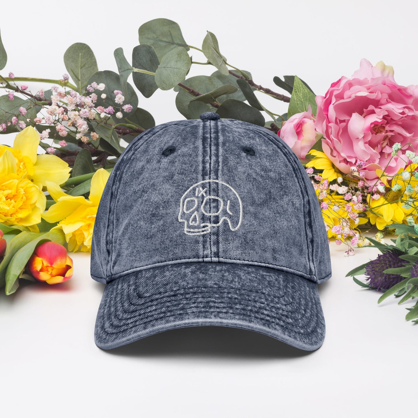 Ninth House Skull Embroidered Baseball Cap