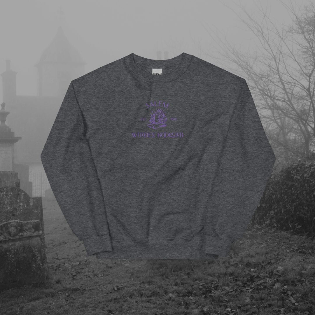 Salem Witches' Book Club Embroidered Sweatshirt