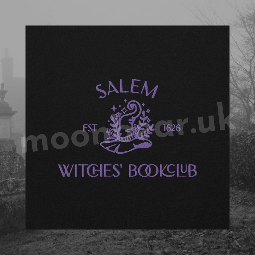 Salem Witches' Book Club Embroidered Sweatshirt