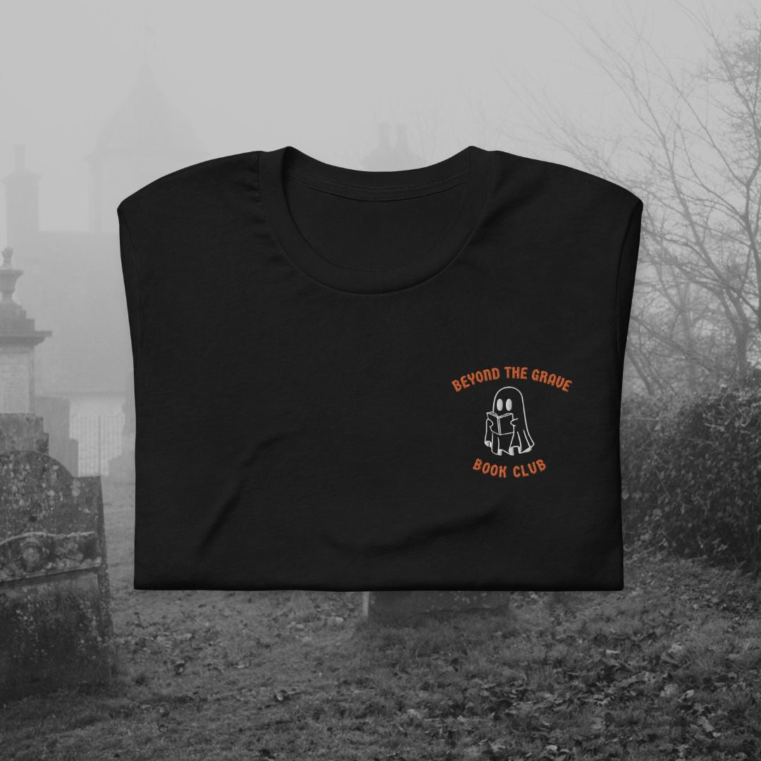 Beyond the Grave Book Club Embroidered T-Shirt