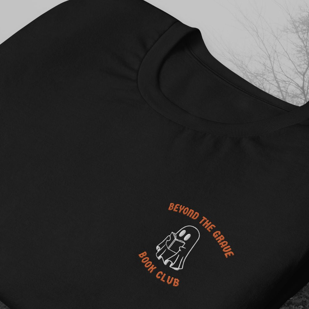 Beyond the Grave Book Club Embroidered T-Shirt