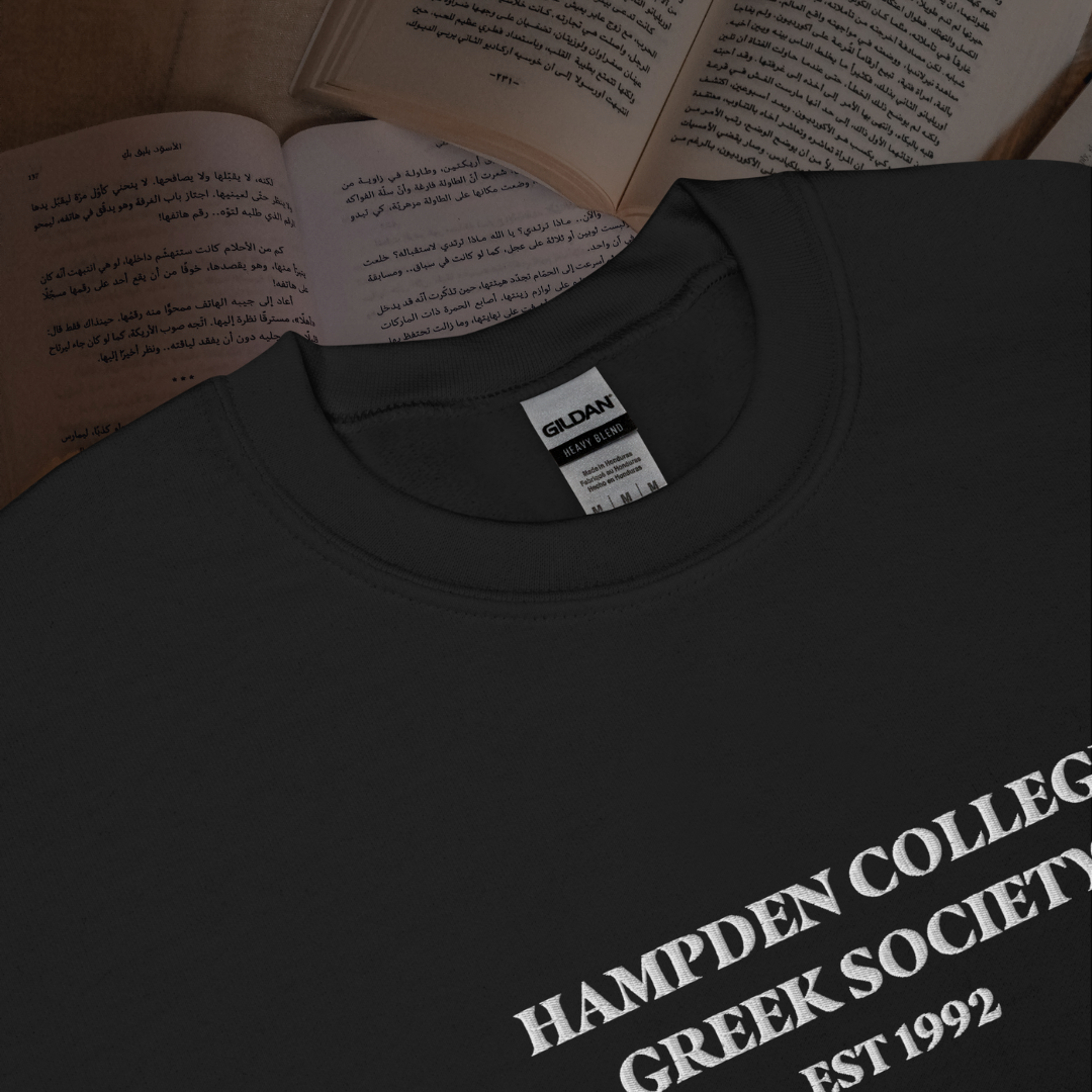 Hampden College Greek Society Embroidered Sweatshirt