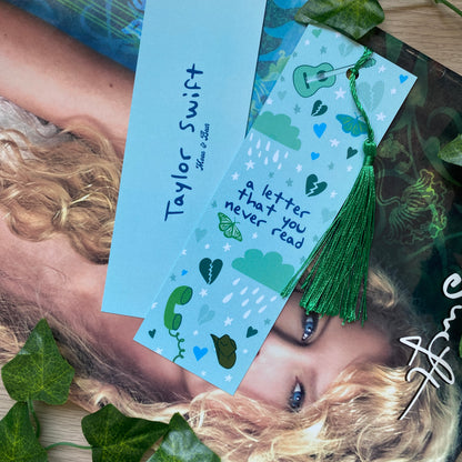 Debut Taylor Swift Lyrics Bookmark