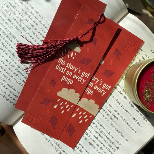 RED Taylor Swift Lyrics Bookmark