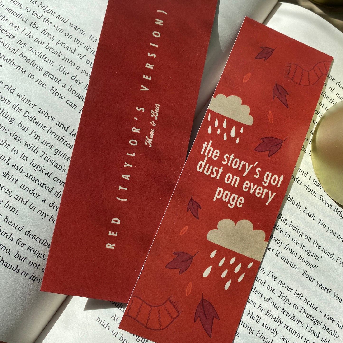 RED Taylor Swift Lyrics Bookmark