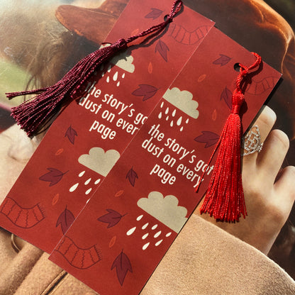 RED Taylor Swift Lyrics Bookmark