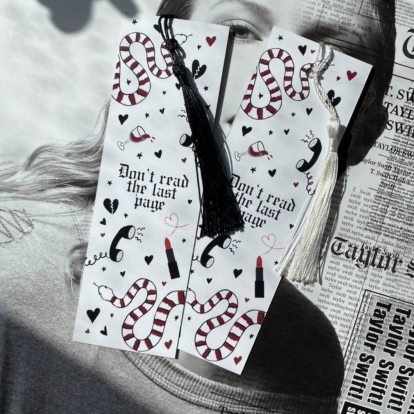 Taylor Swift Bookmarks SET OF 6 Debut | Fearless | Speak Now | Red | 1989 | Reputation